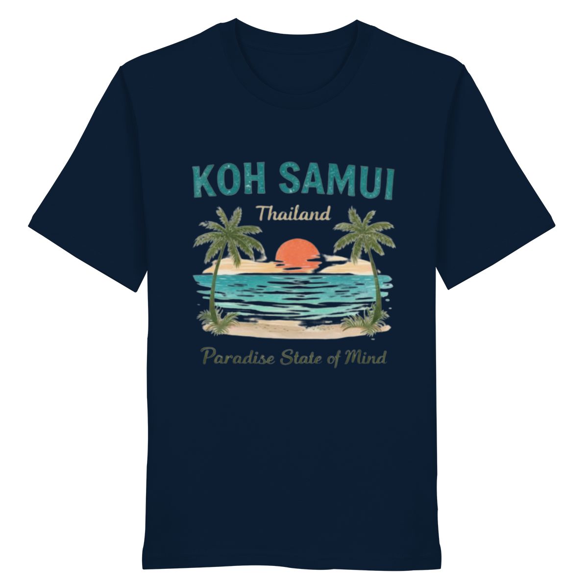 Koh Samui Vibes – Bio T-Shirt – french navy Variantenansicht