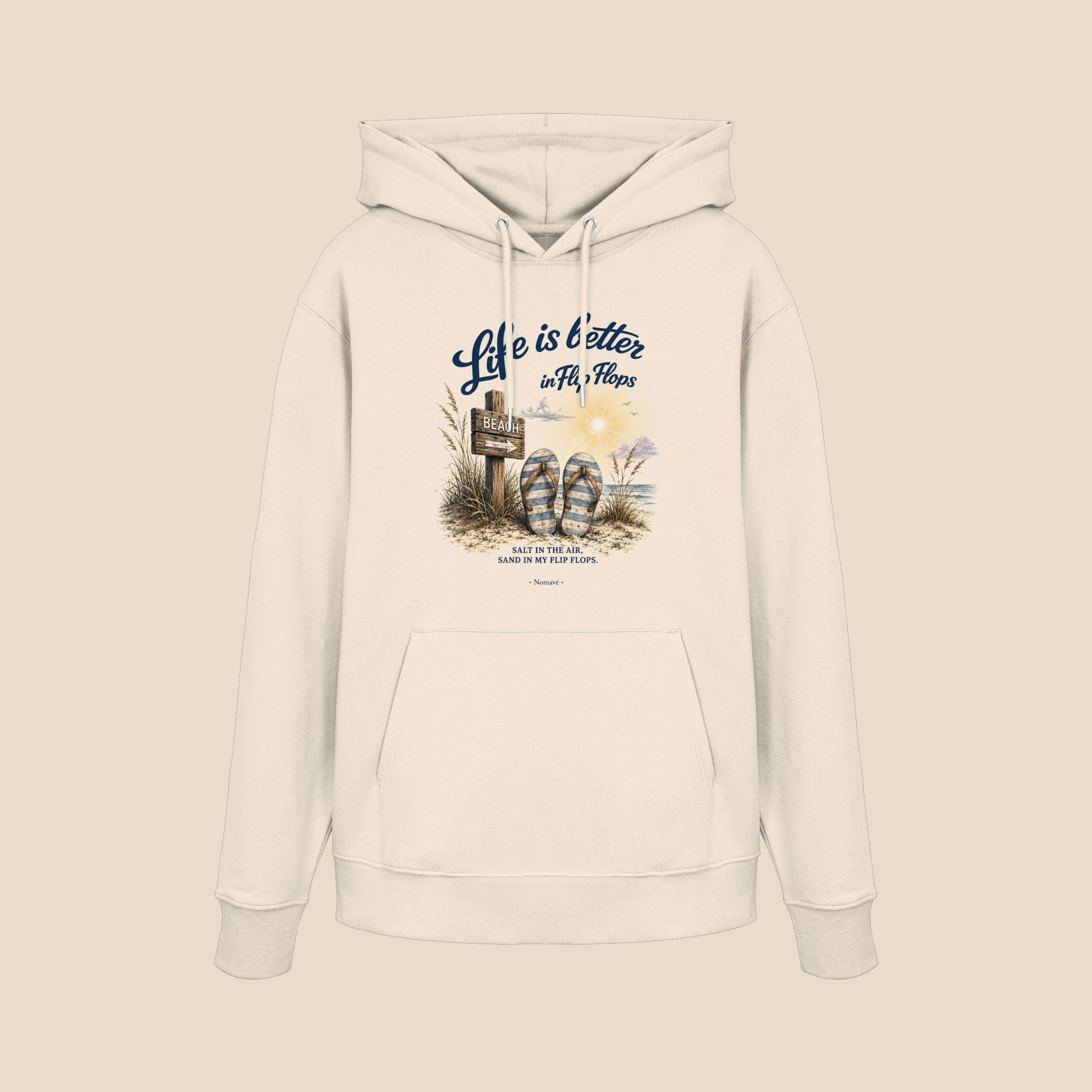 Life is better in Flip Flops – Bio-Kapuzenpullover