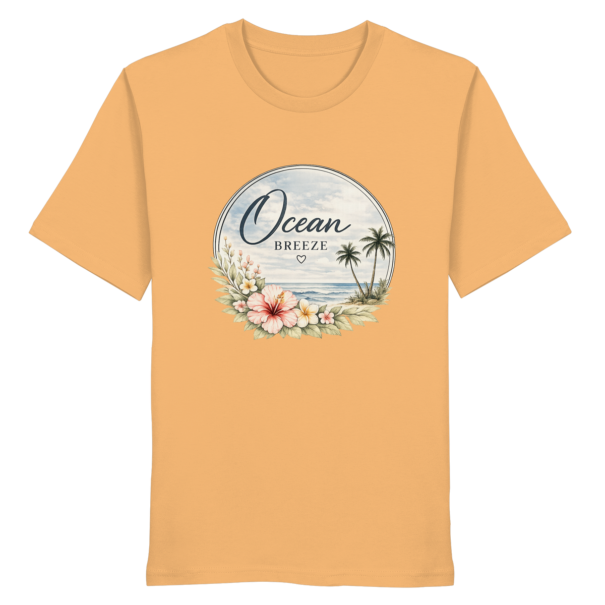 Ocean Breeze – Bio T-Shirt – Vorderansicht in nispero
