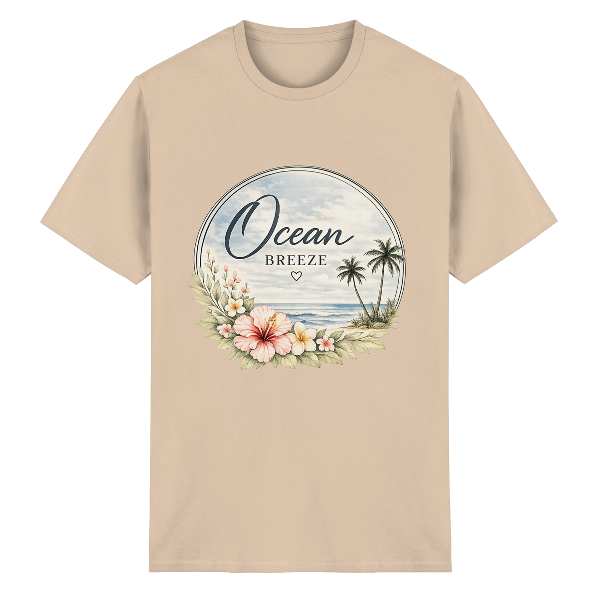 Ocean Breeze – Essential T-Shirt – Vorderansicht in natural