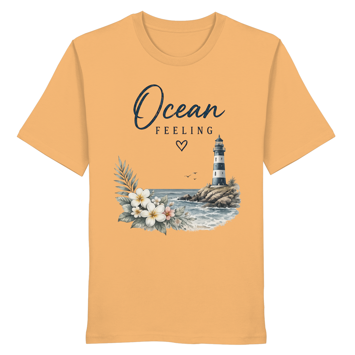 Ocean Feeling – Bio T-Shirt – Vorderansicht in nispero