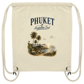 Freigestellter naturfarbener Phuket Andaman Soul Gym-Bag
