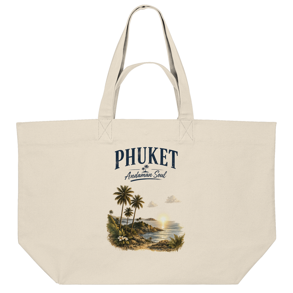 Freigestellter Phuket Andaman Soul Shopping-Bag in Natural Raw