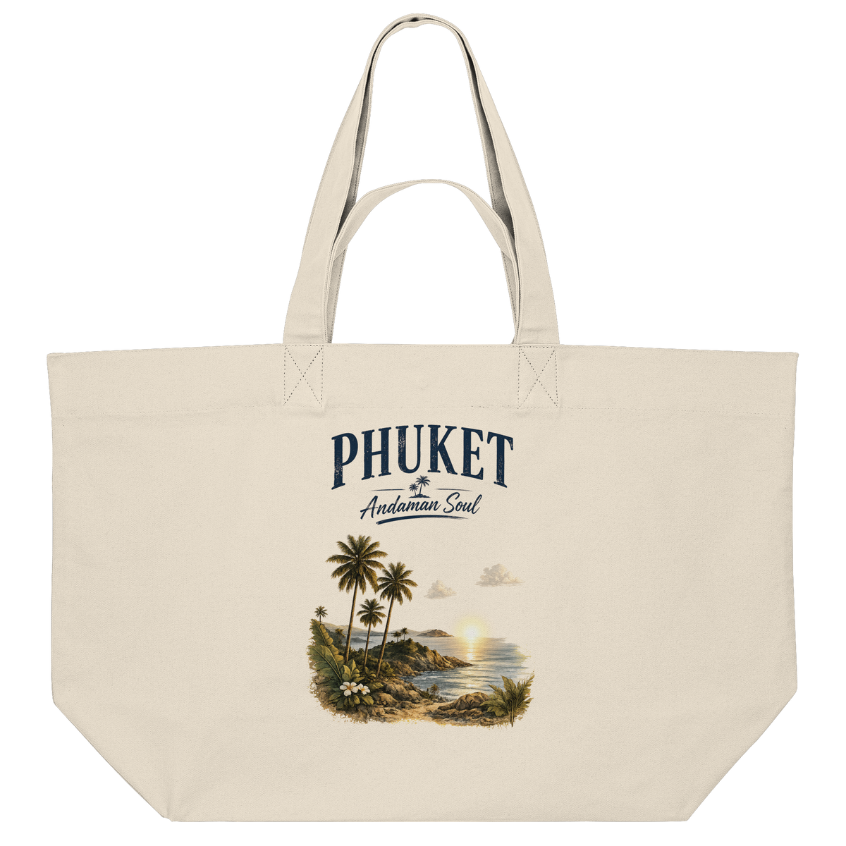 Freigestellter Phuket Andaman Soul Shopping-Bag in Natural Raw