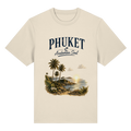 Phuket Thailand – Andaman Soul – Frontprint – Bio-Heavy T-Shirt – Vorderansicht in natural raw