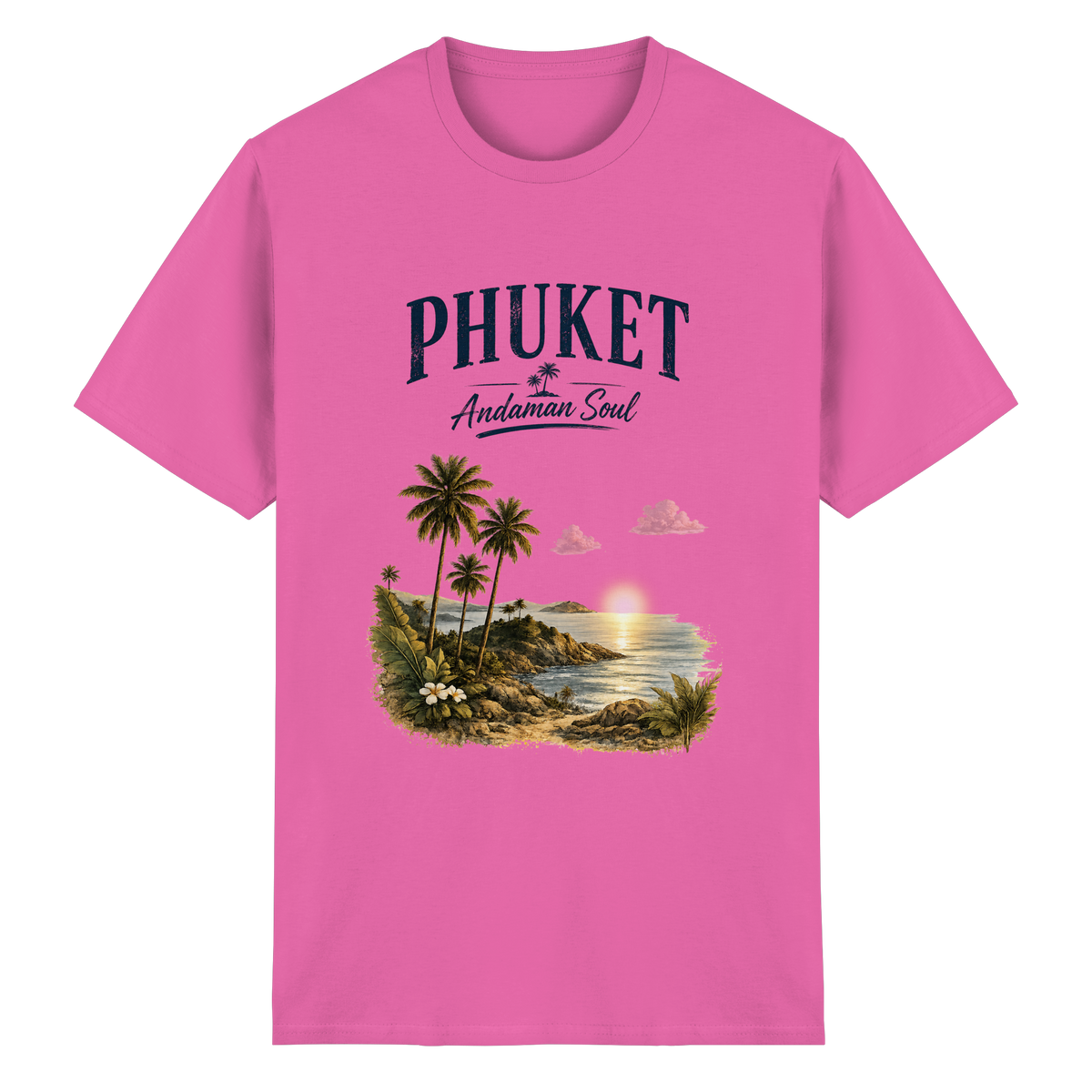 Phuket Thailand – Andaman Soul – Frontprint – Essential T-Shirt – Vorderansicht in azalea