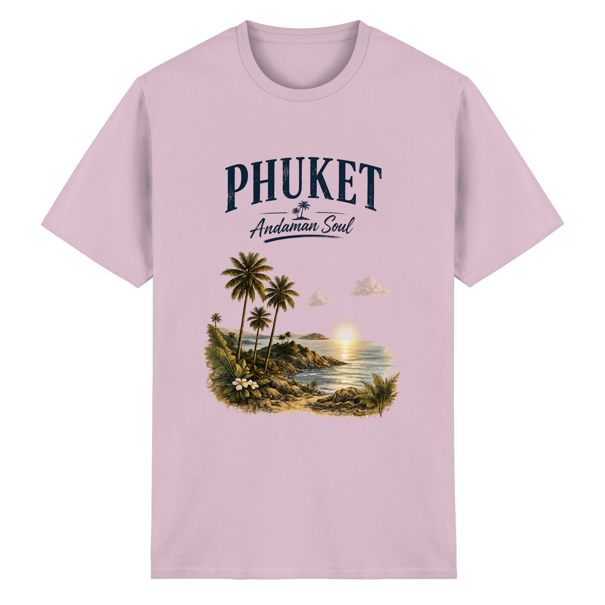 Phuket Thailand – Andaman Soul – Frontprint – Essential T-Shirt – Vorderansicht in light pink