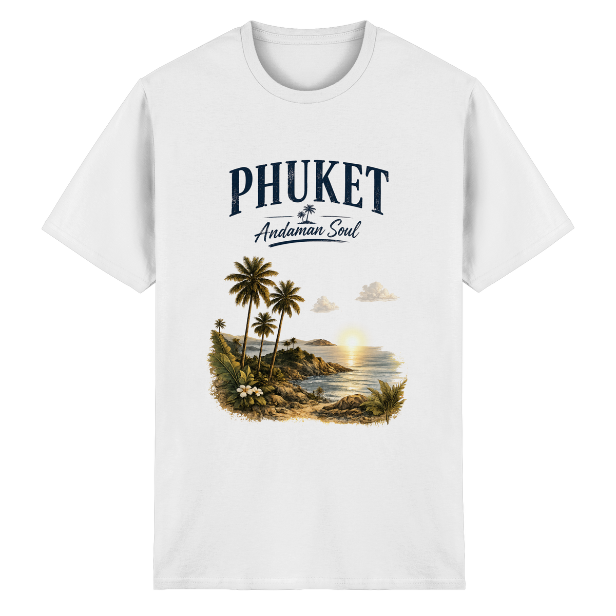 Phuket Thailand – Andaman Soul – Frontprint – Essential T-Shirt – Vorderansicht in white