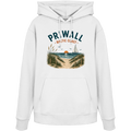 Weißer Priwall Baltic Coast Bio-Hoodie mit maritimem Frontprint