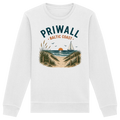 Priwall Baltic Coast Bio-Sweatshirt in Weiß – Vorderansicht