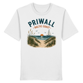 Priwall Baltic Coast Unisex Bio-T-Shirt in Weiß – Vorderansicht