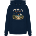 Dunkelblauer Priwall Baltic Coast Dark Edition Bio-Hoodie in French Navy