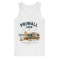 Priwall Crew Bio-Tanktop in Weiß als Frontansicht