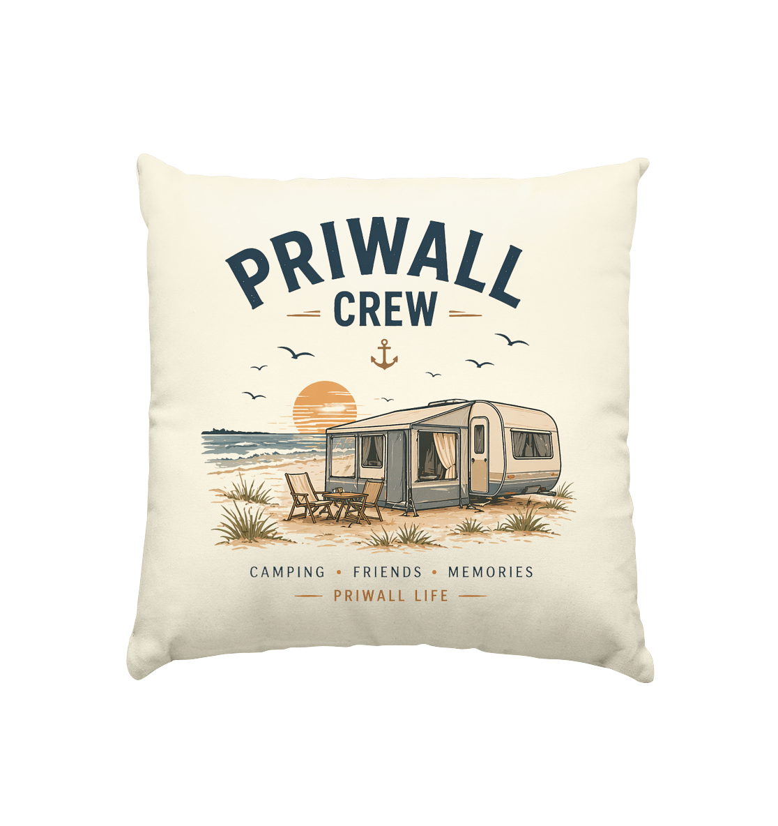 Priwall Crew Dekokissen im Format 40 × 40 cm