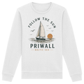 Priwall Follow the Sun Bio-Sweatshirt in White – Shirtigo Mockup