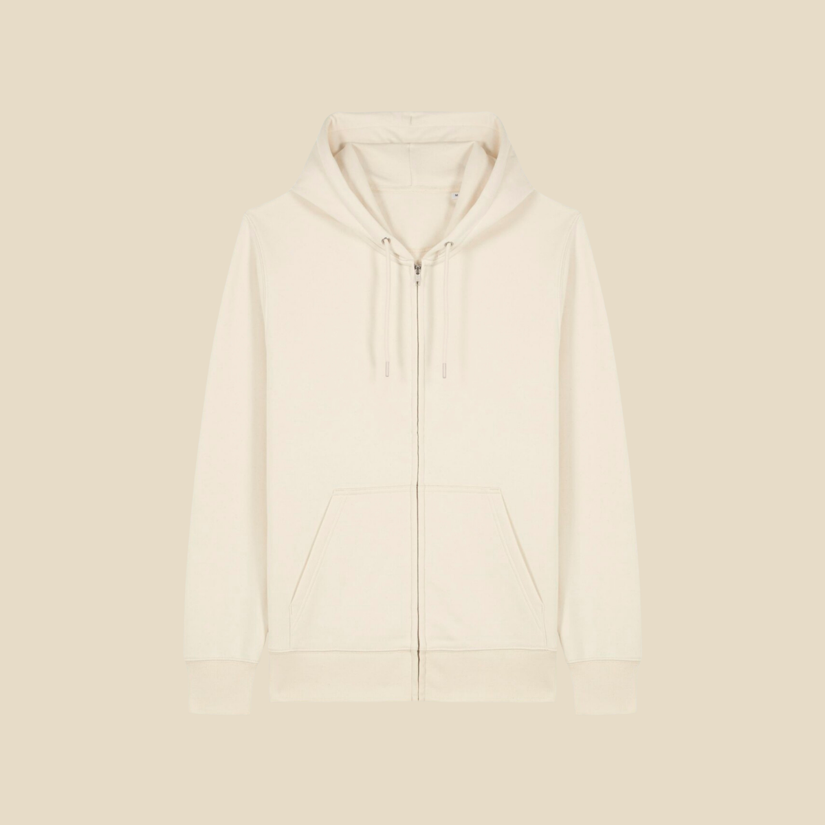 Priwall Follow the Sun Bio-Zipper in Natural Raw – Vorderseite ohne Druck