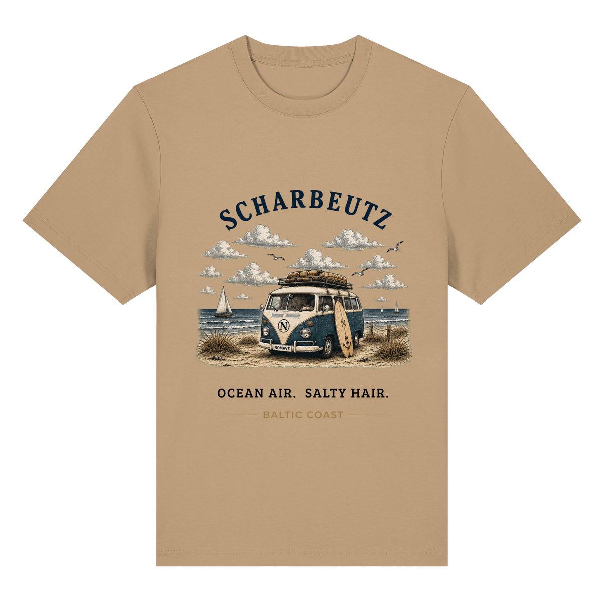 Scharbeutz Bulli Bio-Heavy T-Shirt in Latte