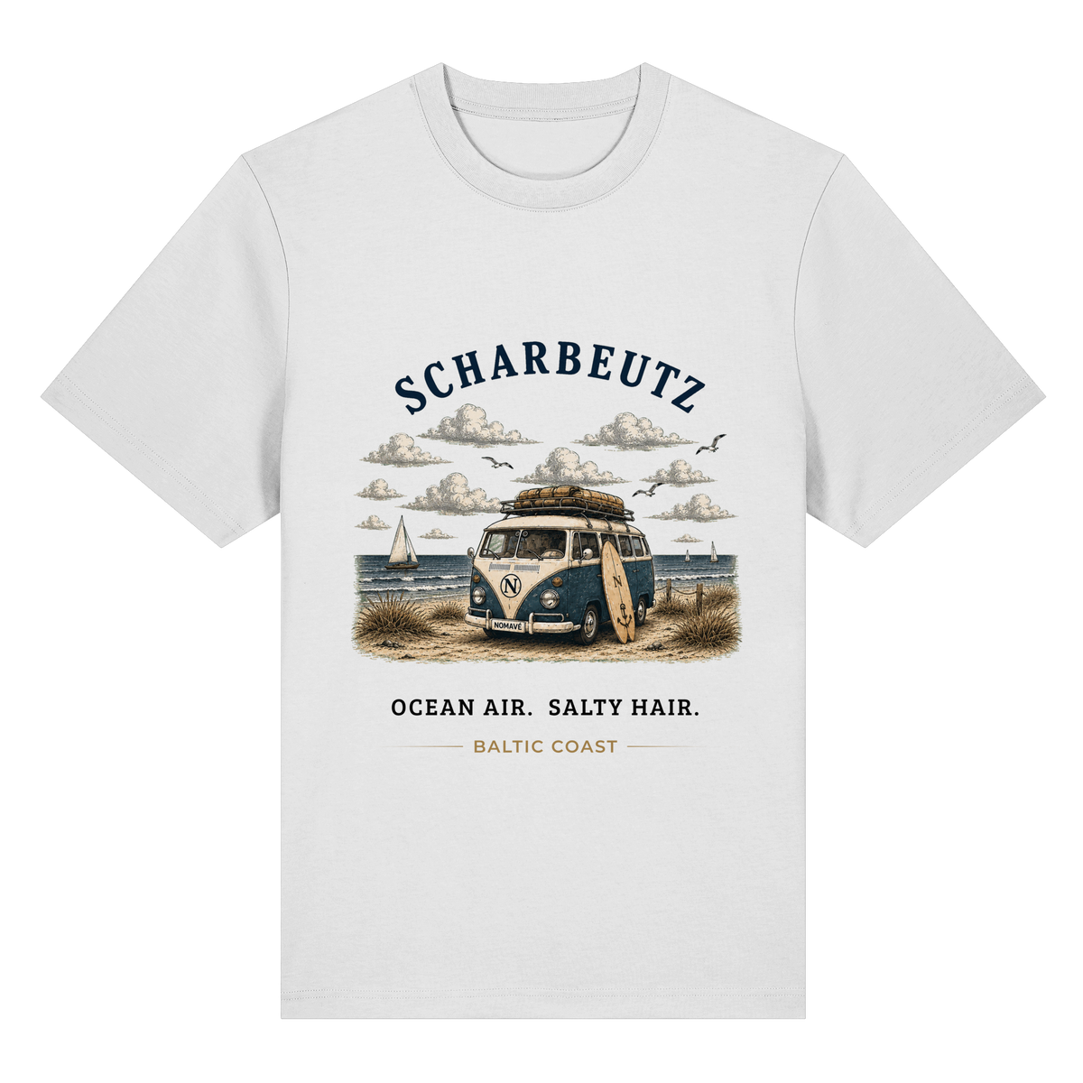 Scharbeutz Bulli Bio-Heavy T-Shirt in White