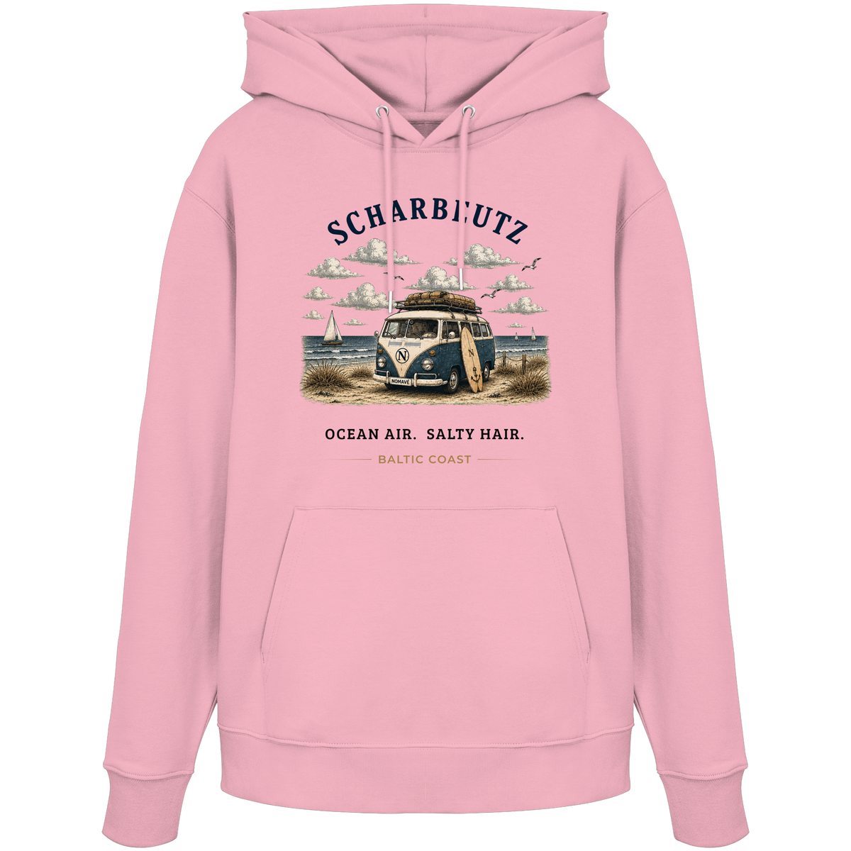Scharbeutz Bulli Bio-Hoodie in Cotton Pink