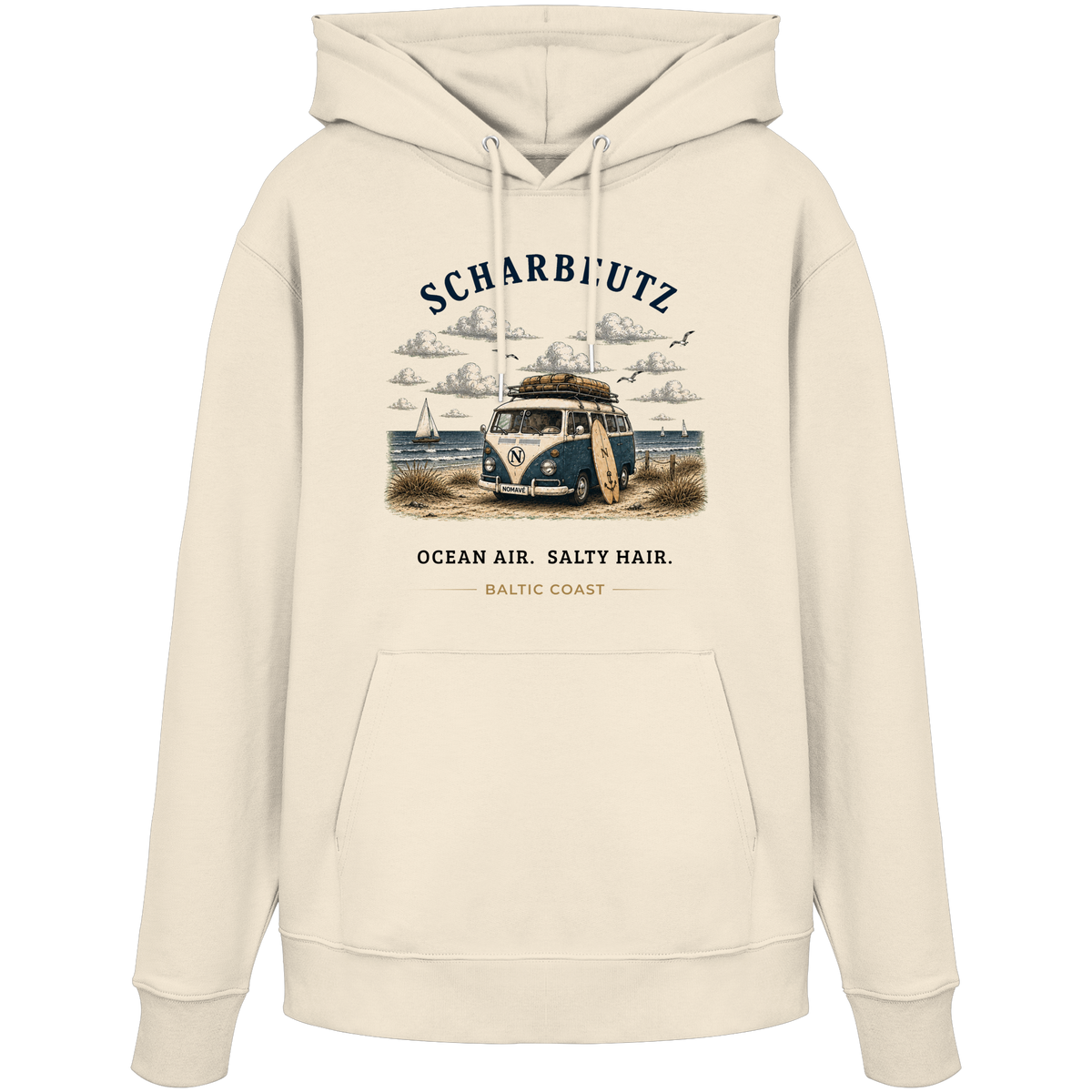 Scharbeutz Bulli Bio-Hoodie in Natural Raw