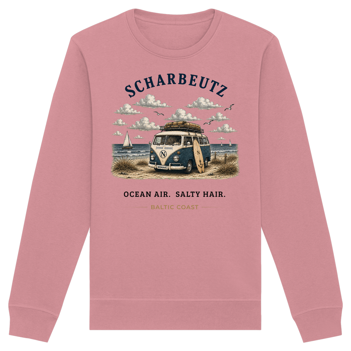 Scharbeutz Bulli Bio-Sweatshirt in Canyon Pink
