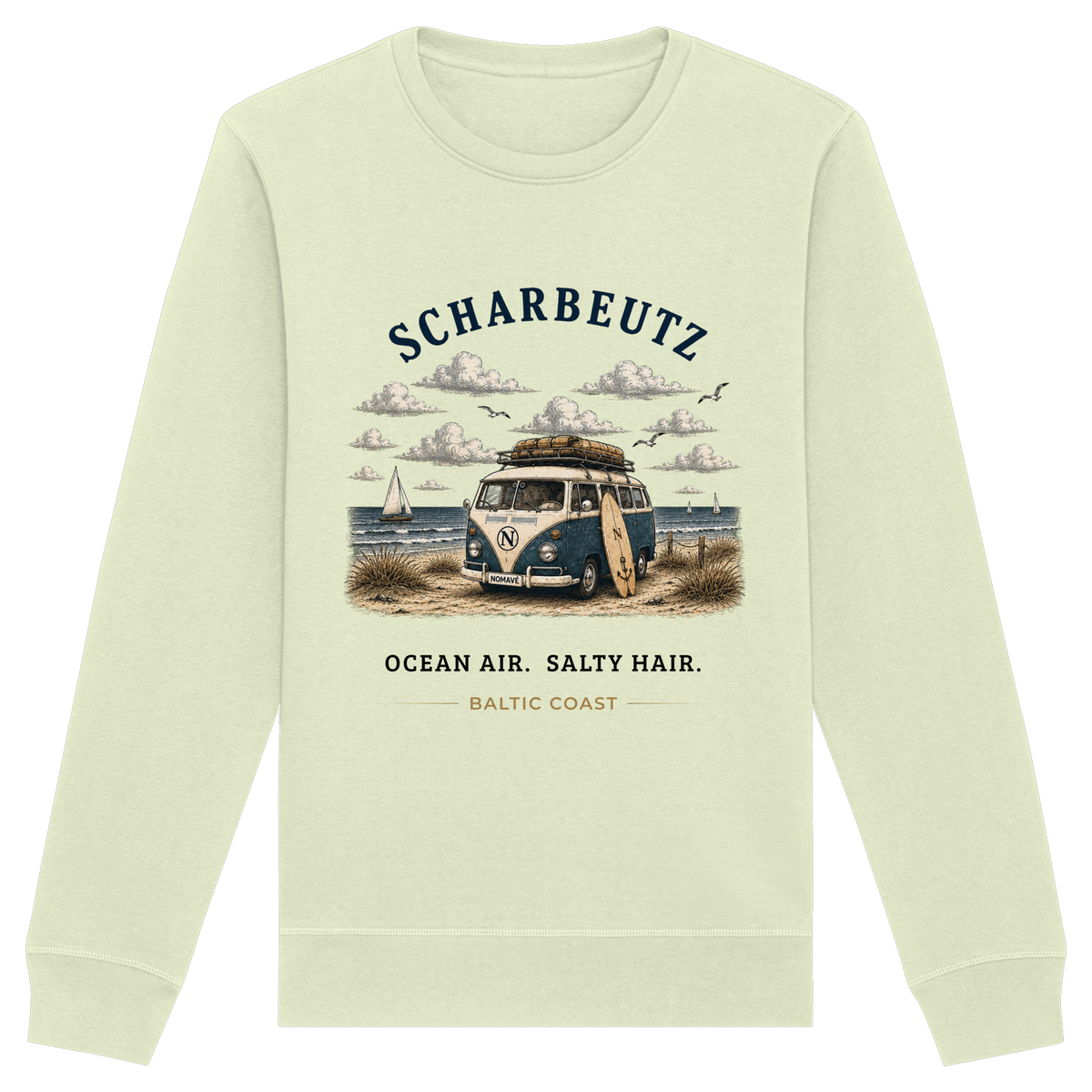 Scharbeutz Bulli Bio-Sweatshirt in Stem Green