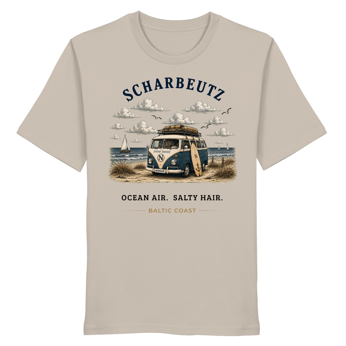 Scharbeutz Bulli Bio T-Shirt in Desert Dust