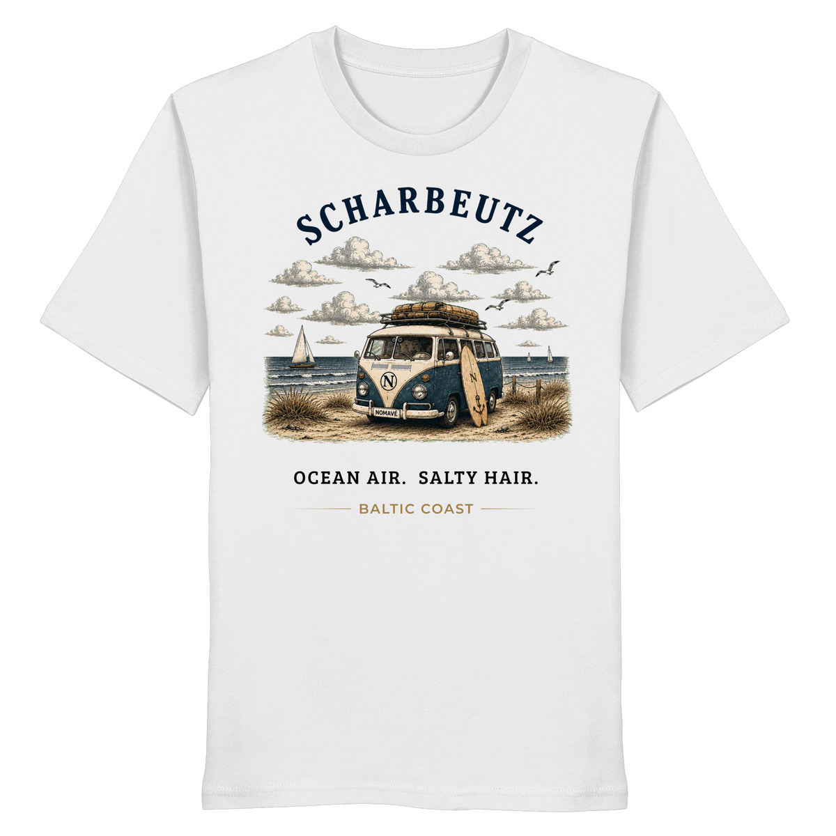 Scharbeutz Bulli Bio T-Shirt in White