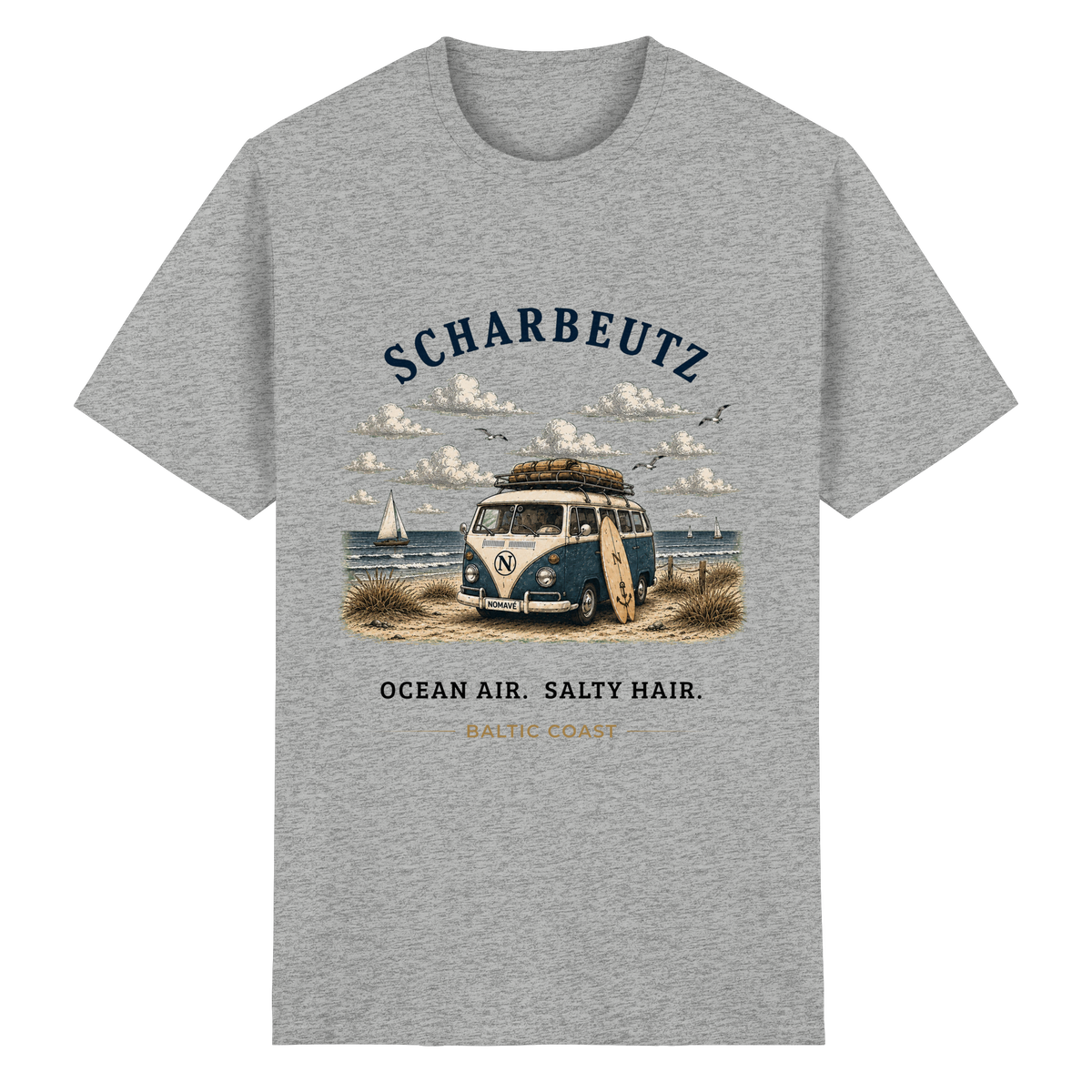 Scharbeutz Bulli Essential T-Shirt in Ash Grey