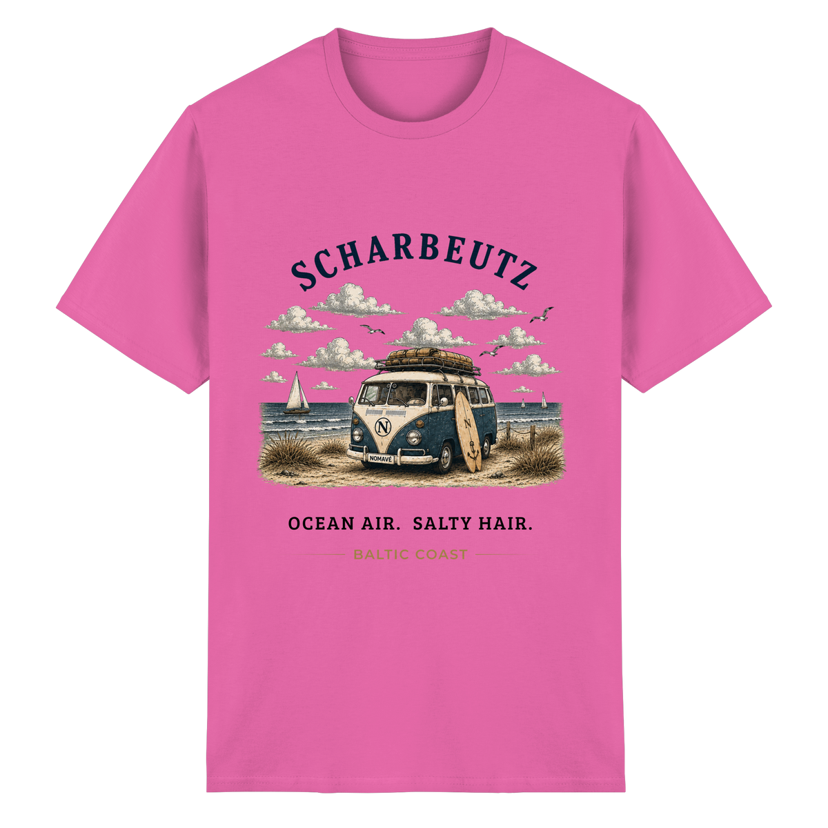 Scharbeutz Bulli Essential T-Shirt in Azalea