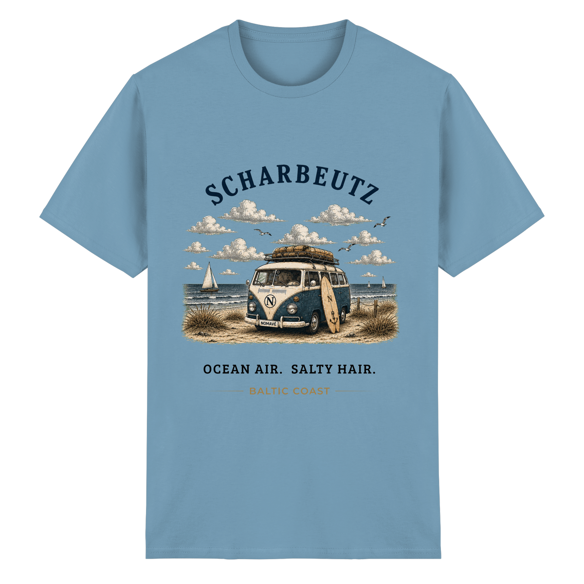 Scharbeutz Bulli Essential T-Shirt in Carolina Blue