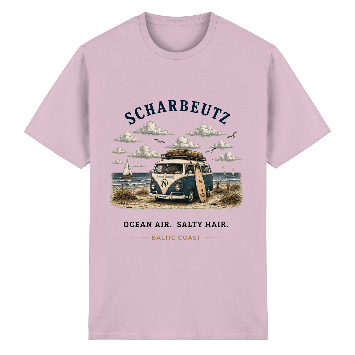 Scharbeutz Bulli Essential T-Shirt in Light Pink
