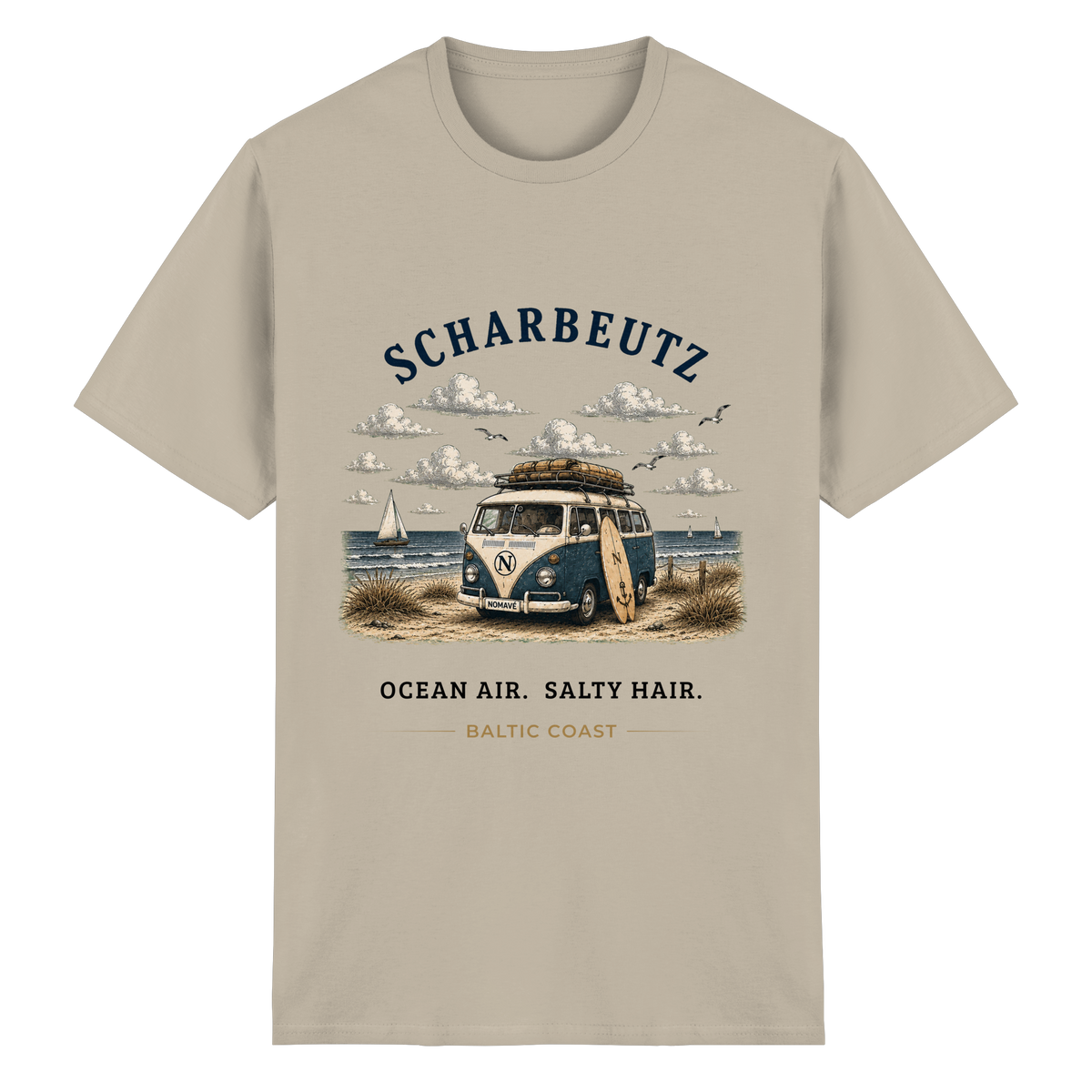 Scharbeutz Bulli Essential T-Shirt in Sand