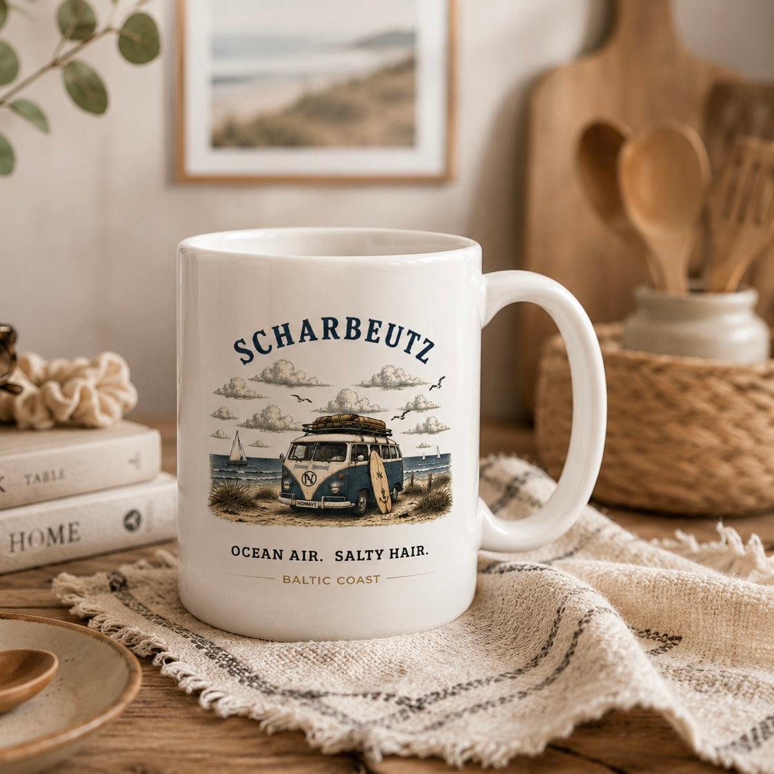 Scharbeutz Bulli Keramiktasse im maritimen Wohnambiente