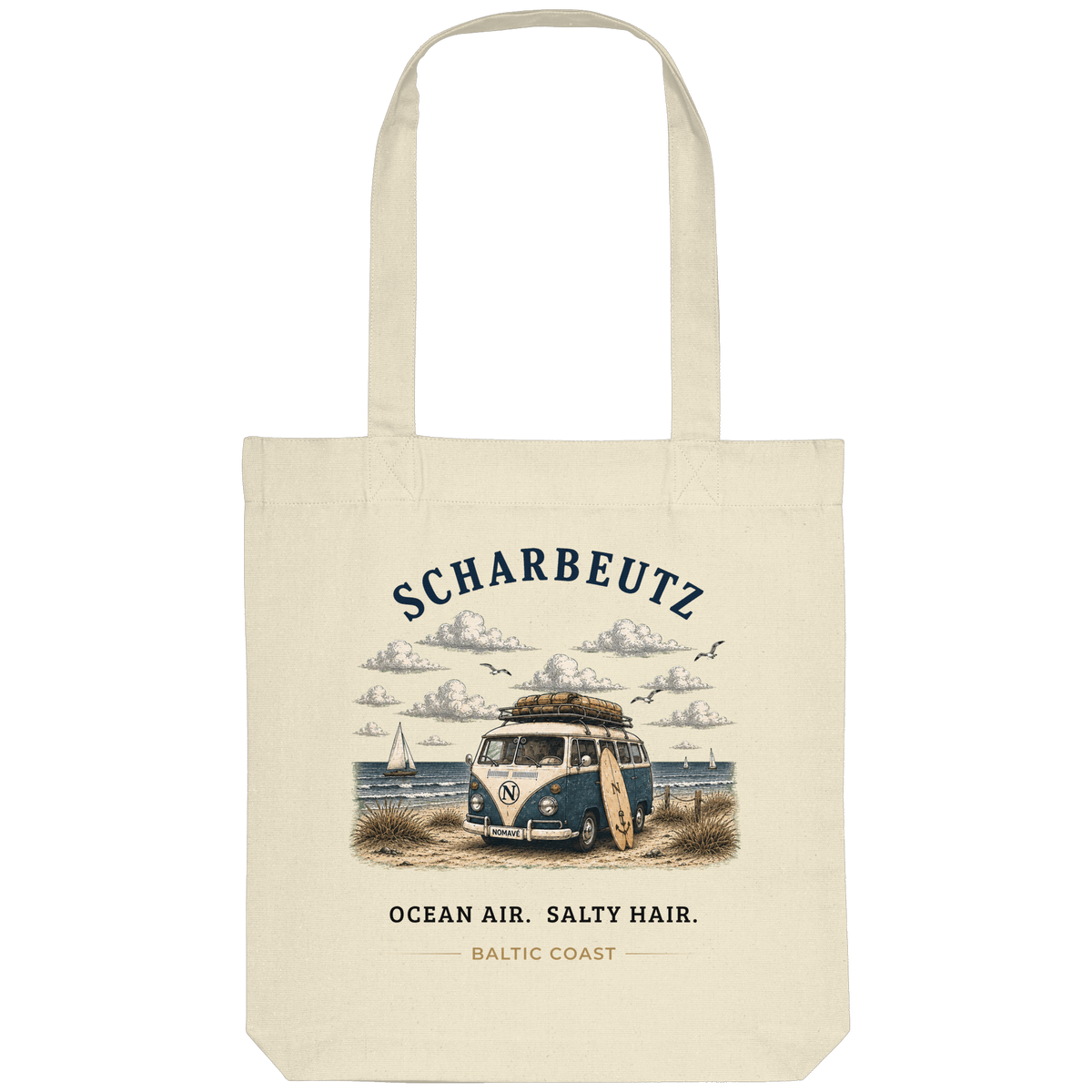 Scharbeutz Bulli Organic Tote Bag in Natural