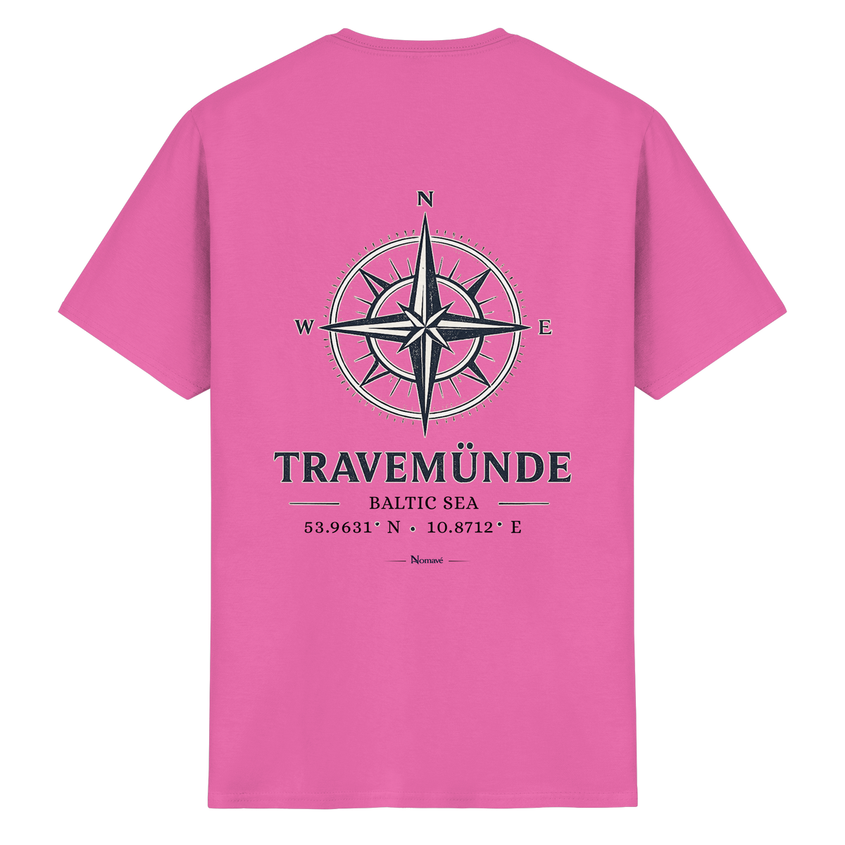 Travemünde Windrose – Rückenansicht Essential T-Shirt azalea