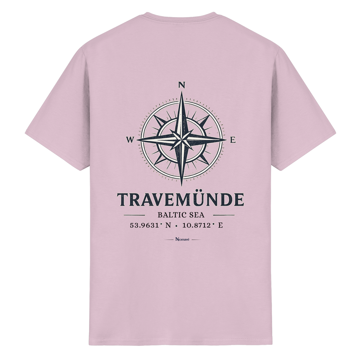 Travemünde Windrose – Rückenansicht Essential T-Shirt light pink