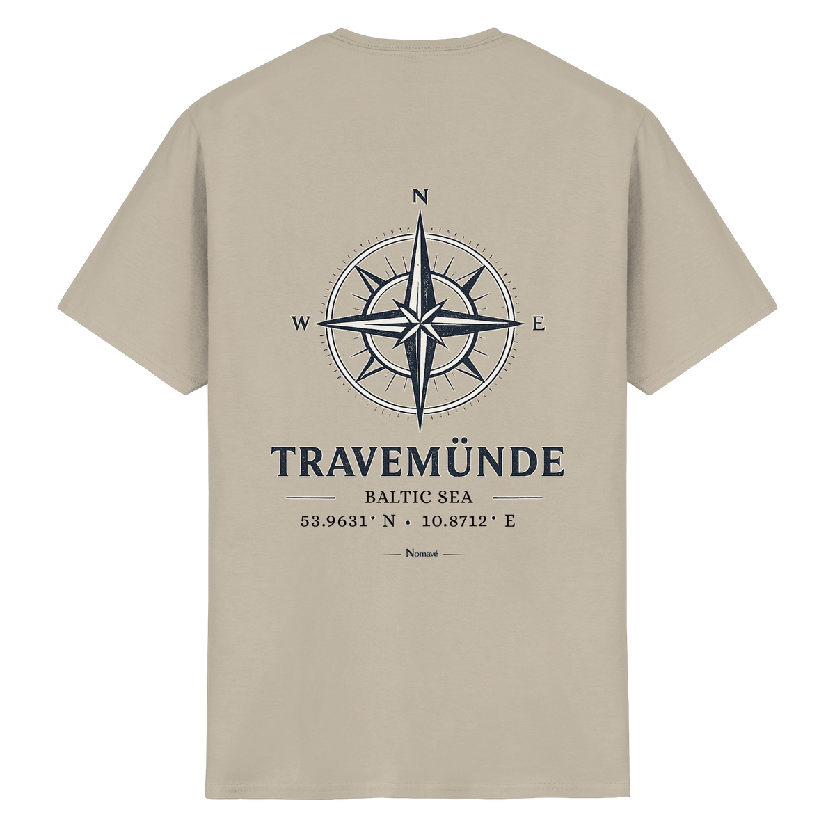 Travemünde Windrose – Rückenansicht Essential T-Shirt sand